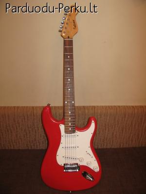 Parduodu pilną gitaros komplektą (gitara, kubas, priedai)