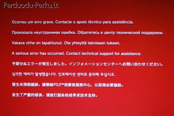 PS3 RSOD sutvarkymas, atbrikinimas