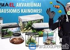 Akvariumai, akvariumų įranga, filtravimo medžiagos, akvariumo šildytuvai