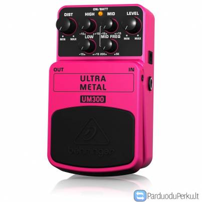 Behringer Ultra Metal Um300 Distortion pedalas elekrinei gitarai
