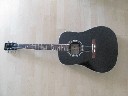 Gitara akustinė, juoda, Encore, mažai naudota