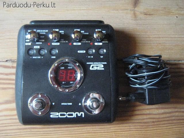 GITARAI PROCESORIUS ZOOM G2 IR WAH WAH PEDALAS