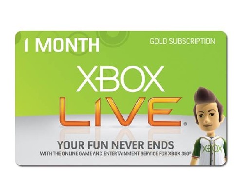 GOLD Live 1 mėn. (Xbox One/Xbox 360)