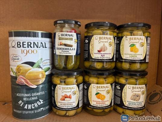 Ispaniškos alyvuogės tunas datulės didmena