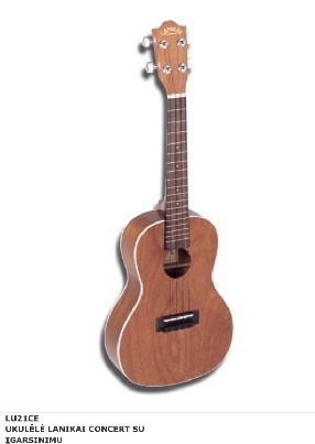Koncertinė ukulelė su įgarsinimu
