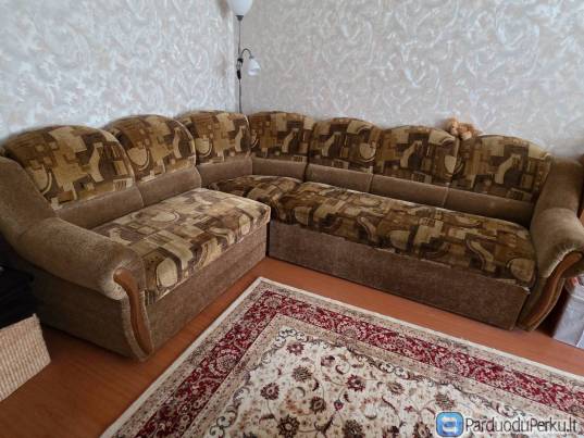 Minkštas kampas su miegojimo funkcija