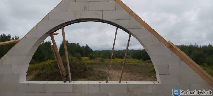 Mūrijame iš akyto betono (dujų silikato) blokelių