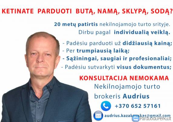 Pagalba parduodant nekilnojamąjį turtą