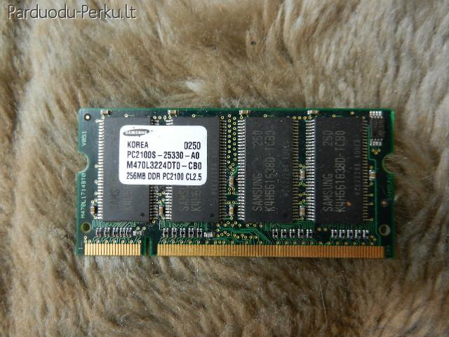 Parduodu SO-DDR PC2100 256MB RAM (266 MHz)