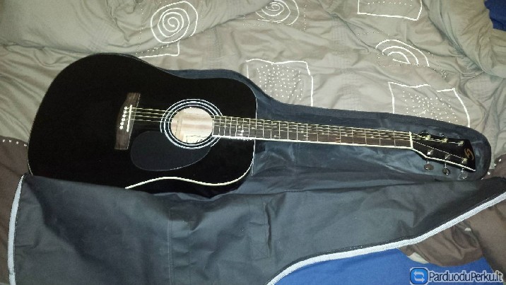 parduodu suderintą naują akustinę  gitarą