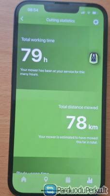 PARDUODU žolės robotą