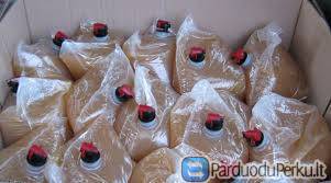 Pasterizuotos obuolių sultys 5L maišeliuose