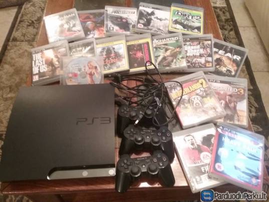 Playstation 3 + žaidimai