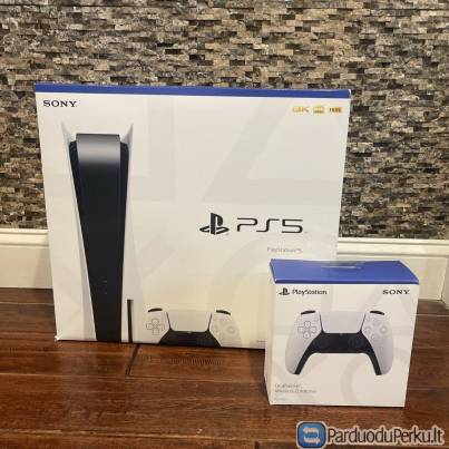 PlayStation 5 konsolės diskas + papildomas valdiklis naujas