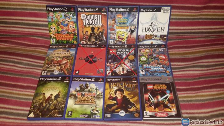 PS2 PS3 PSP originalus zaidimai