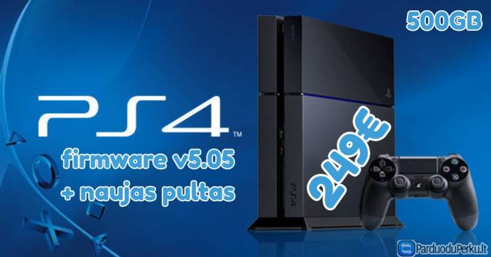 PS4 v5.05 nulaužimas, atrišimas