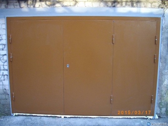 Metaliniai garazo vartai, metalines sandeliuko durys, sarvuo