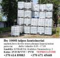 1000 L talpos IBC plastikinius konteinerius.