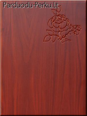 Baldiniai fasadai dengti PVC plėvele.