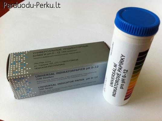 Prekyba pH matavimo juostelėmis