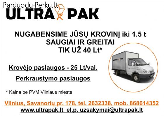 UAB ULTRA PAK - TRANSPORTO PASLAUGOS, KROVINIU PERVEZIMAS