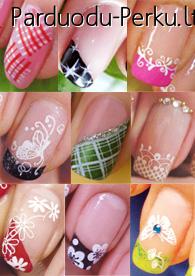 Piešinukų štampavimas ant nagų