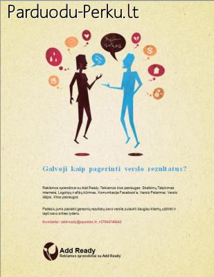 Reklamos sprendimai su Add Ready