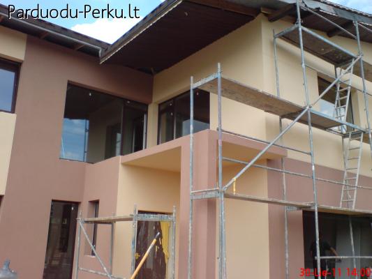 Fasadu siltinimas namo siltinimas