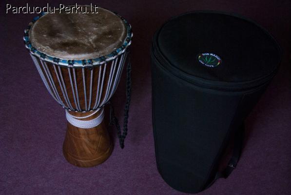 Parduodamas Djembe (džembe) būgnas su dėklu
