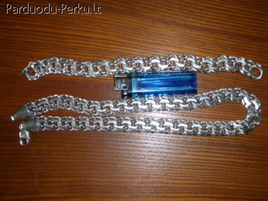 Sidabrine grandinele ir apyranke