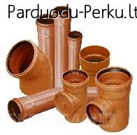 PVC vamzdžiai,drenažas,jungiamosios dalys