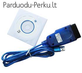 Parduodamas NAUJAS USB OBD-II VAG COM KKL 409
