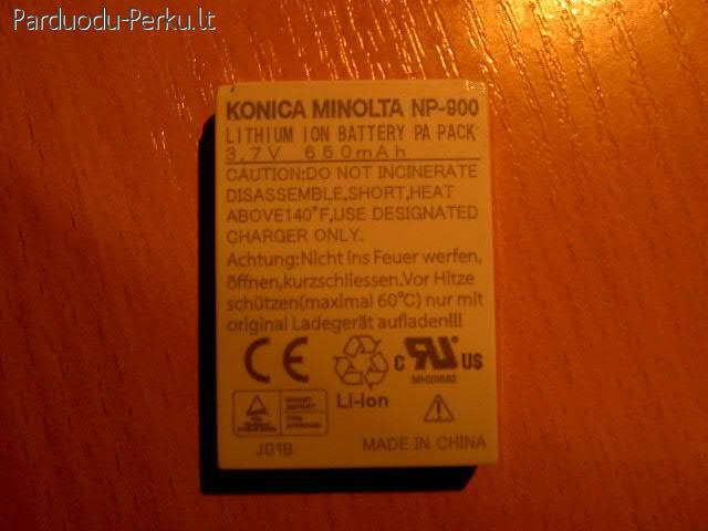 parduodu akumuliatoriu konica minolta NP-900