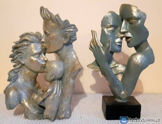 2 Meniškos sunkios rankų darbo skulptūros
