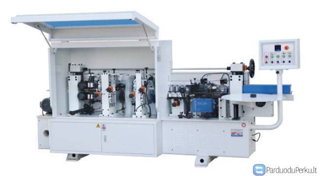 20-09- Pusiau automatinės kraštų užklijavimo staklės WOODLAND MACHINERY FZ-260 (naujos)