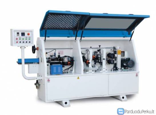 20-09- Pusiau automatinės kraštų užklijavimo staklės WOODLAND MACHINERY FZ-526D (naujos)