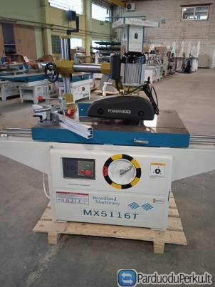 20-70-554-1 Frezavimo staklės su slankiojančiuoju staliuku ir padavimo–prispaudimo mechanizmu (naujo