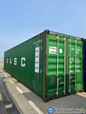 20 ir 40 pėdų  jūriniai konteineriai