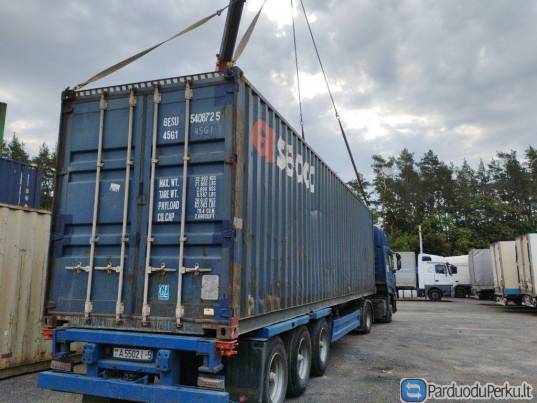 20 ir 40 pėdų naudoti jūriniai konteineriai