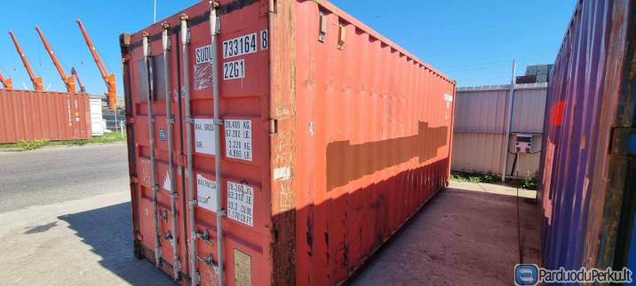 20 pėdų jūriniai konteineriai