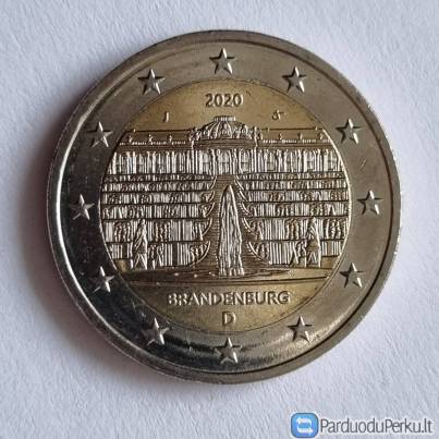 2020 VOKIETIJA BRANDENBURGAS 2 EURŲ MONETA