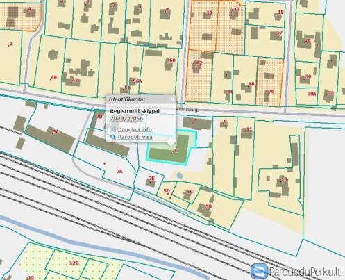 21.84 ARŲ ŽEMĖS SKLYPAS TRAKŲ R. SAV., LENTVARIS, VILNIAUS G. 7B.
