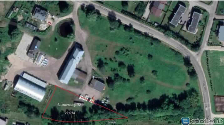 29,07 a sklypas Šiltnamių g. 72,  Noreikiškės, Kauno r. sav.