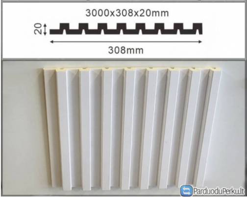 3D panelės, sienų plokštės, lamelės