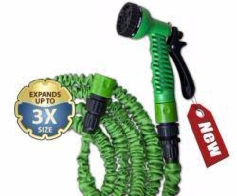 3x Pailgėjanti Sodo Žarna + 8 funkc.pistol.+jungt