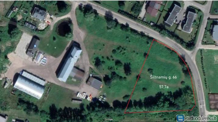 57,7 a sklypas Šiltnamių g. 66,  Noreikiškės, Kauno r. sav.