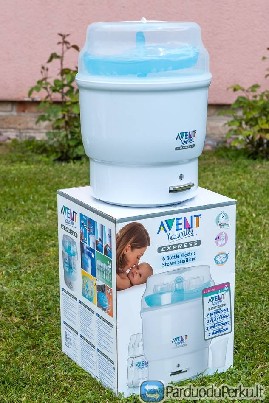 6 buteliuku Avent Naturally Express Sterilizatorius