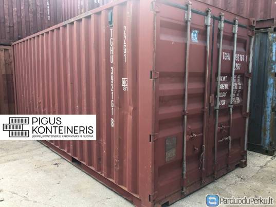 6m/20'dc jūrinis konteineris sandėliavimui