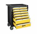 7 stalčių vežimėlis įrankiams