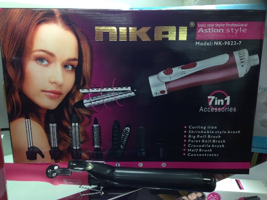 Plauku formavimo prietaisas! 7in1 Electric Hair Brush Styler